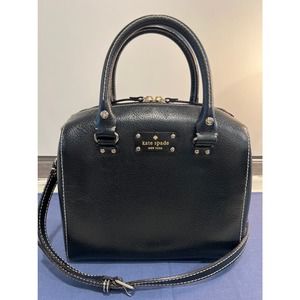 KATE SPADE Alessa Wellesley Satchel Crossbody Black